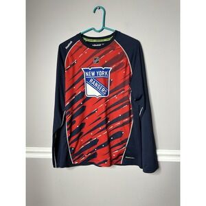 NHL New York Rangers Reebok Jersey SZ Medium Mens Top Lightweight